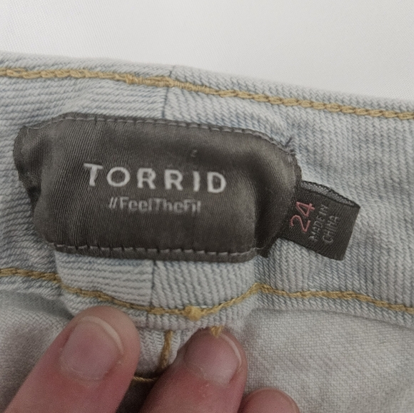 Torrid Light Wash Plus Size Jean Shorts! - Picture 2 of 6